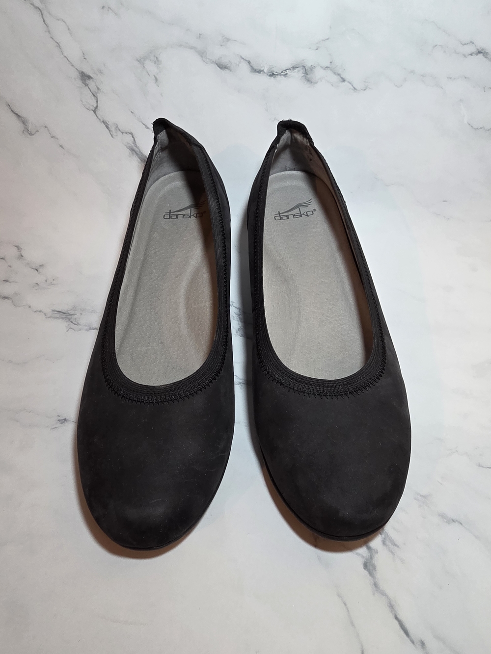 Dansko Black Women's Slip-On Ballet Flats